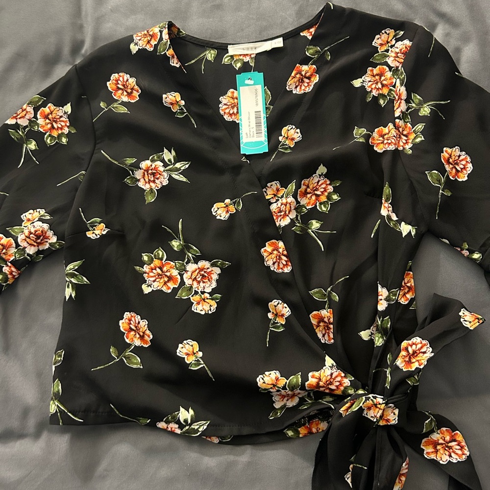 Lush wrap blouse